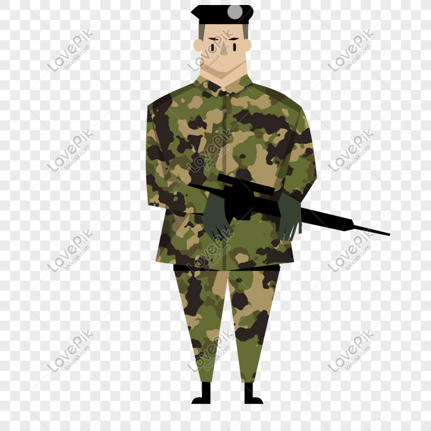 Lovepik صورة Psd 401609059 Id الرسومات بحث صور جندي يحمل بندقية التوضيح