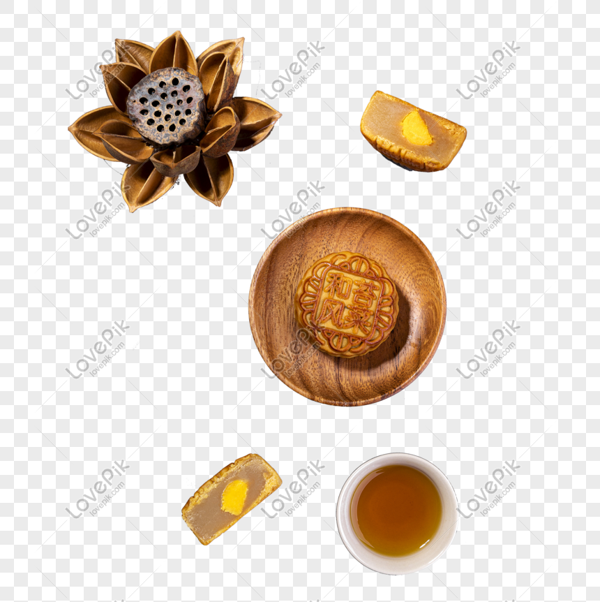Egg Yolk Moon Cake PNG Transparent And Clipart Image For Free Download ...