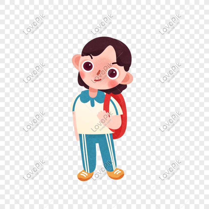 Girl carrying a school bag png image_picture free download 401620350 ...