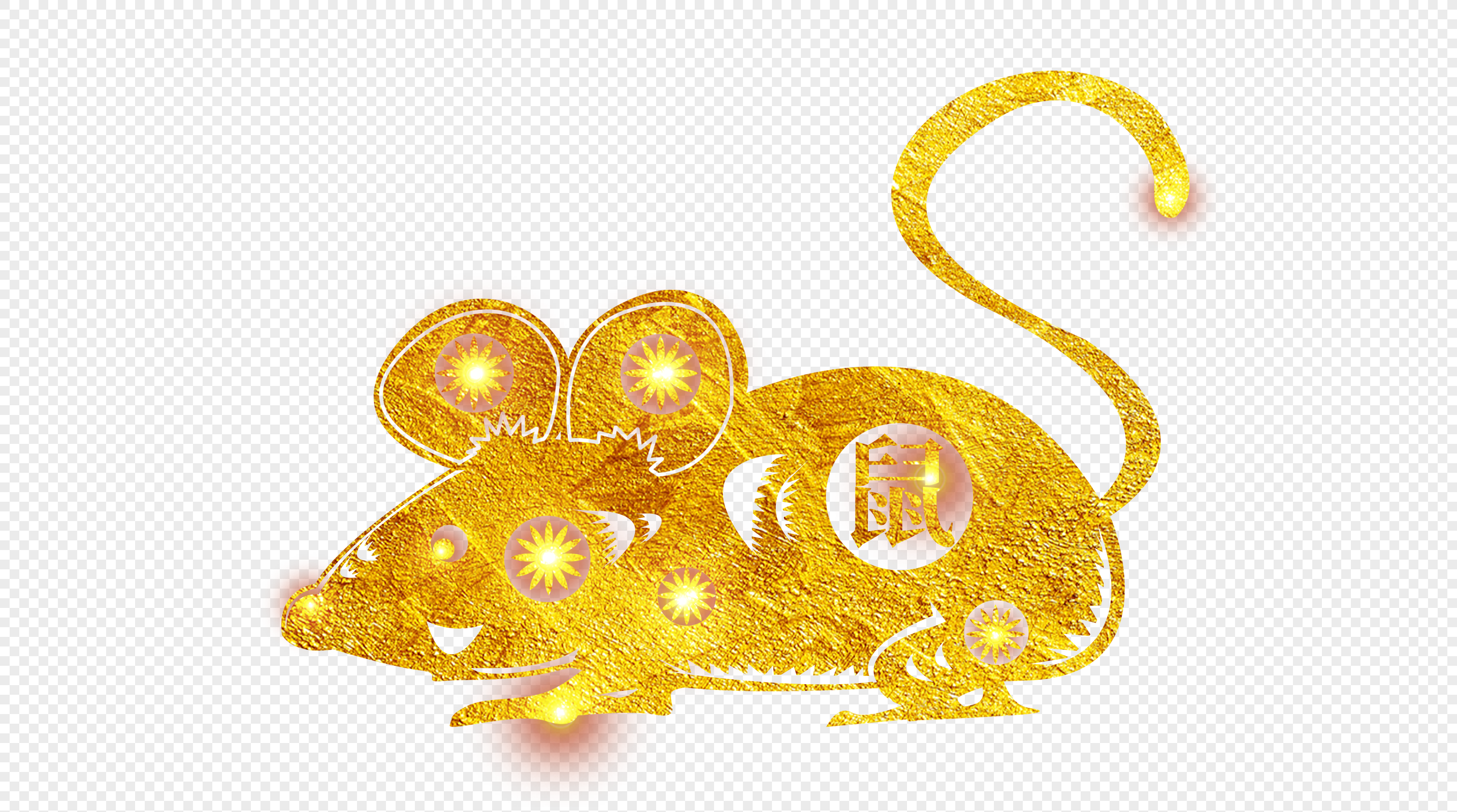 Мышь в золоте рисунок