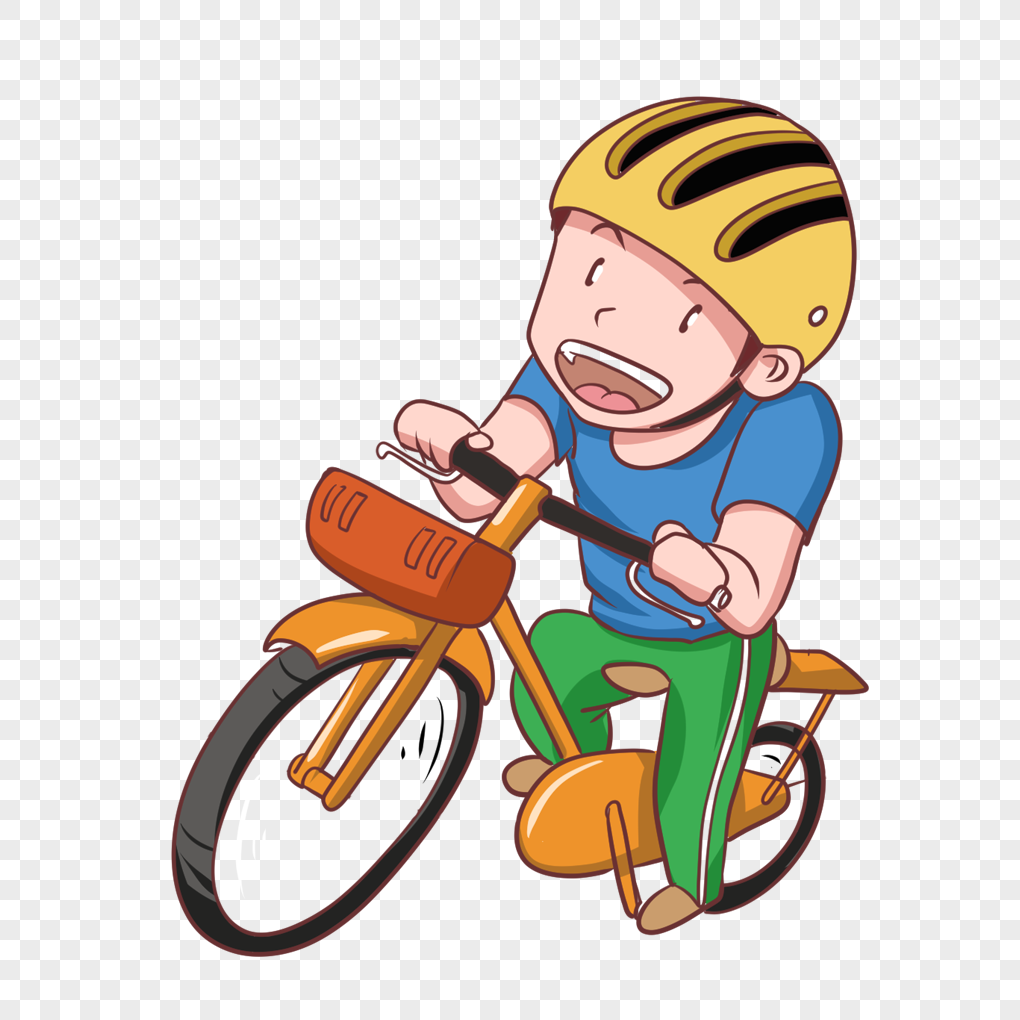 Boy cycling fashion