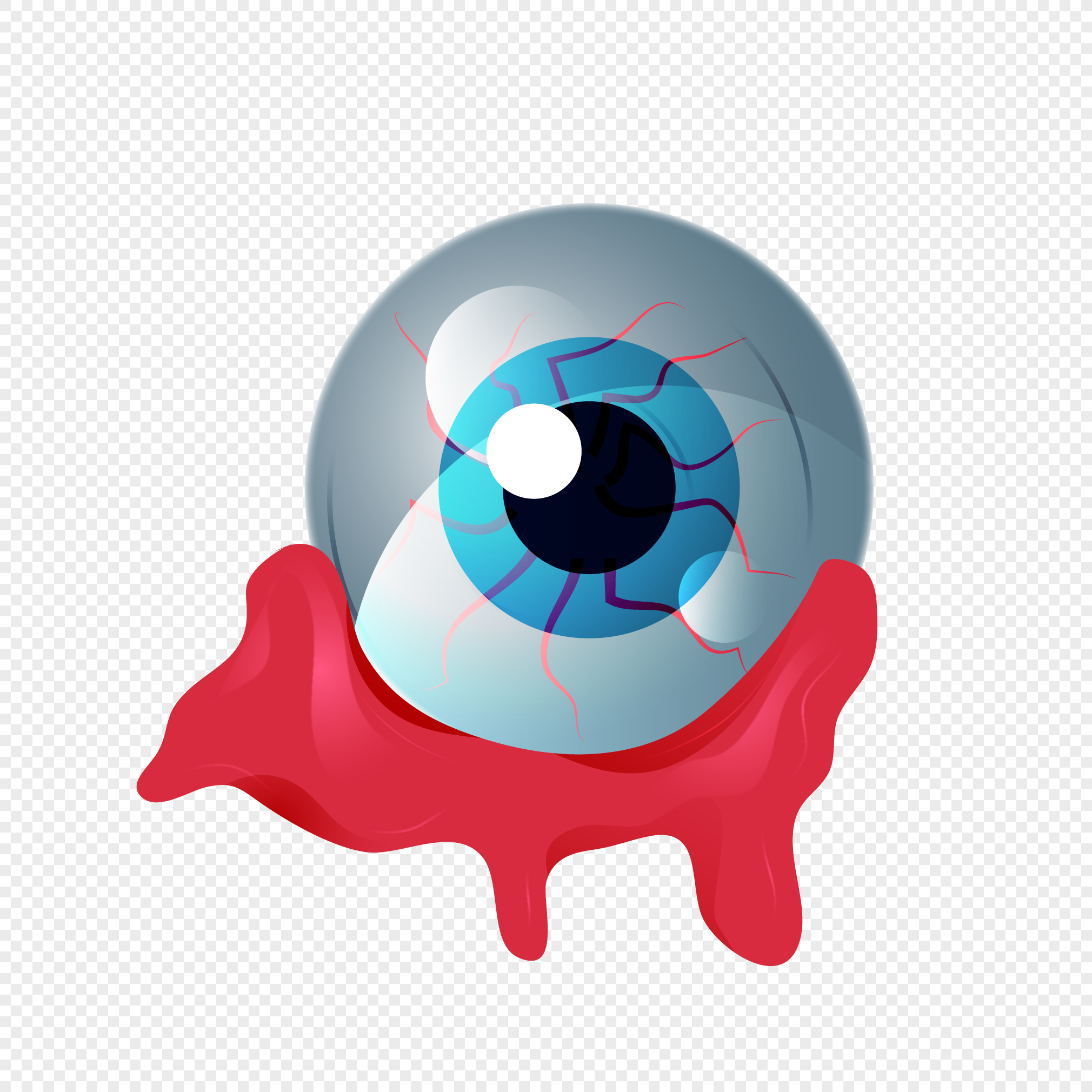 bloodshot eyeball vector