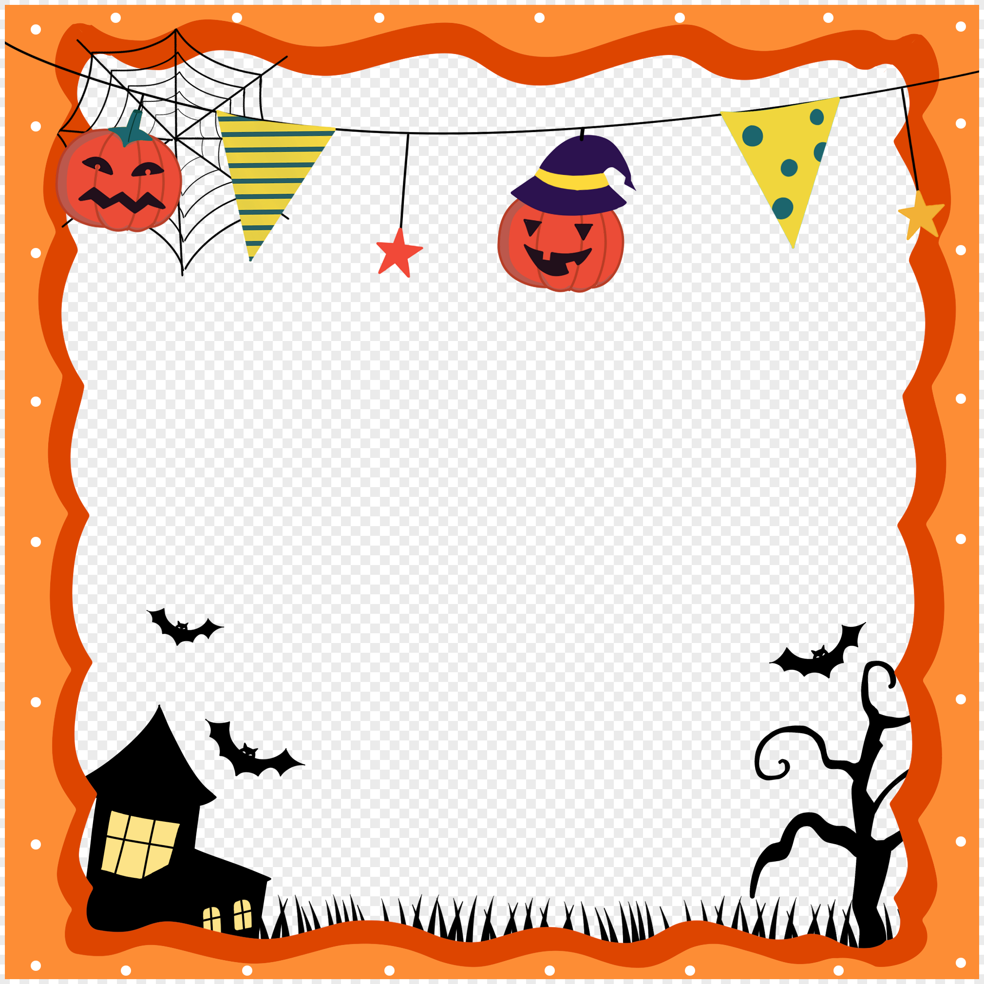 Halloween Border PNG Image & PSD File Free Download Lovepik 401636921