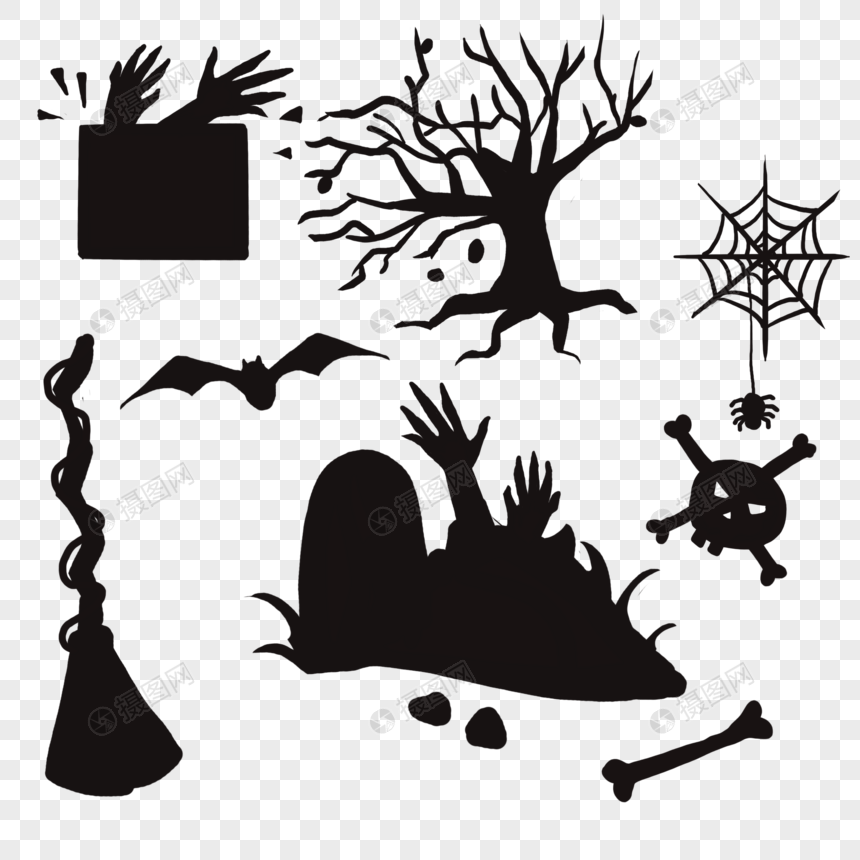 Arte Gráfica Assustadora do Halloween PNG transparente - StickPNG