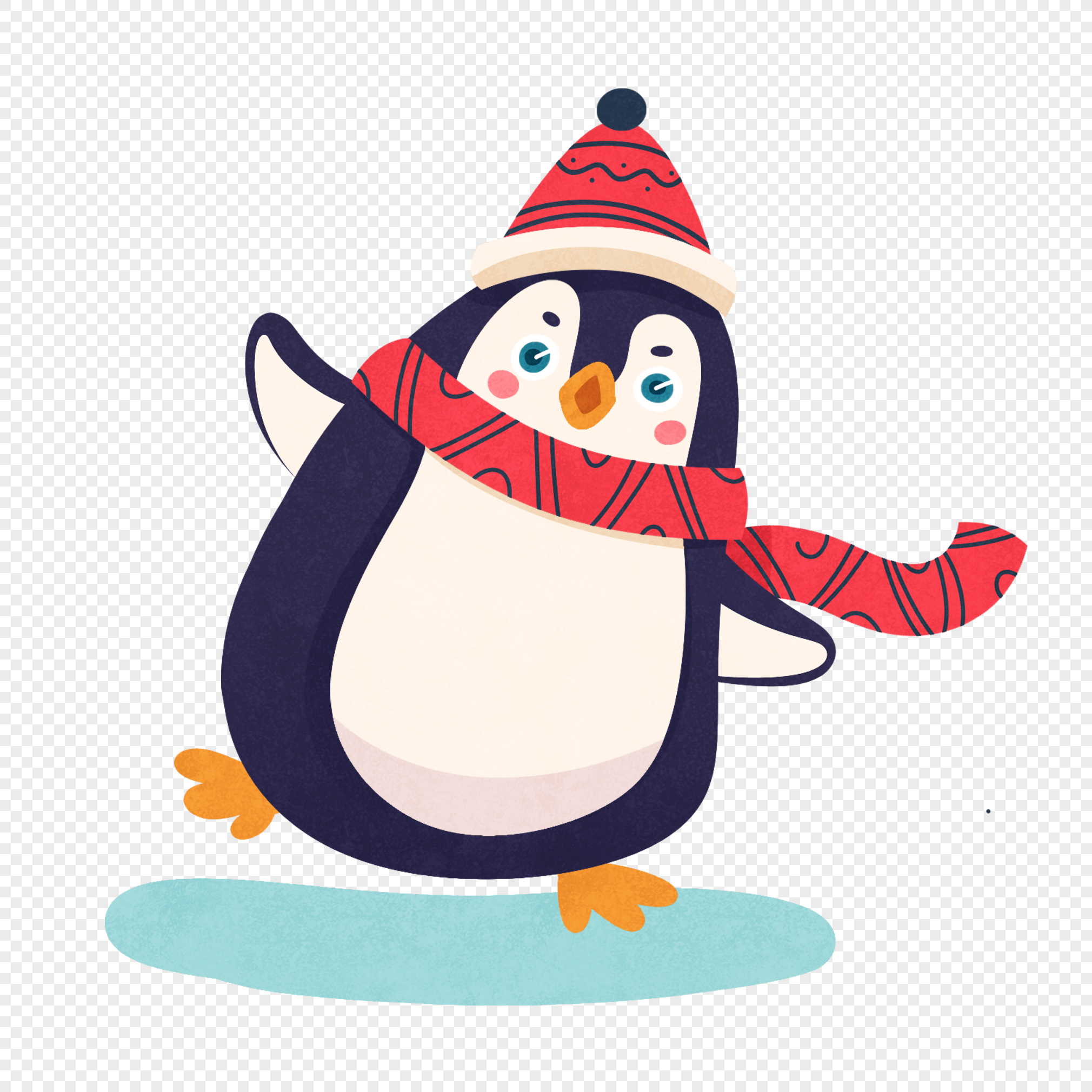 Cute penguin in winter png image_picture free download 401641250 ...