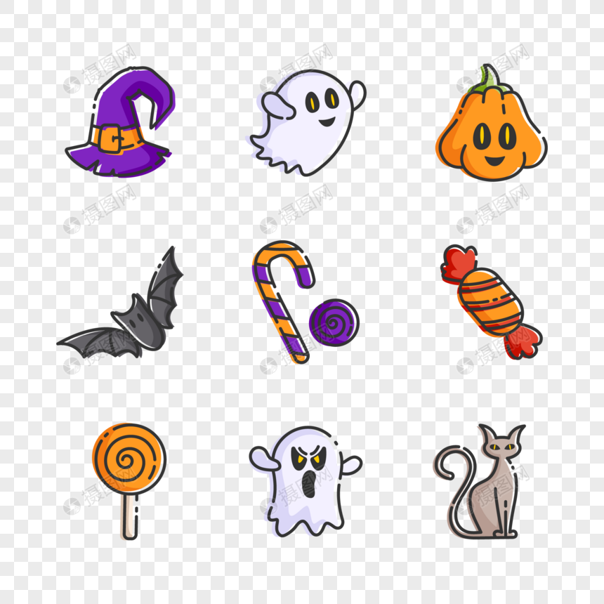 Halloween Icon Collection PNG Image And Clipart Image For Free Download - Lovepik