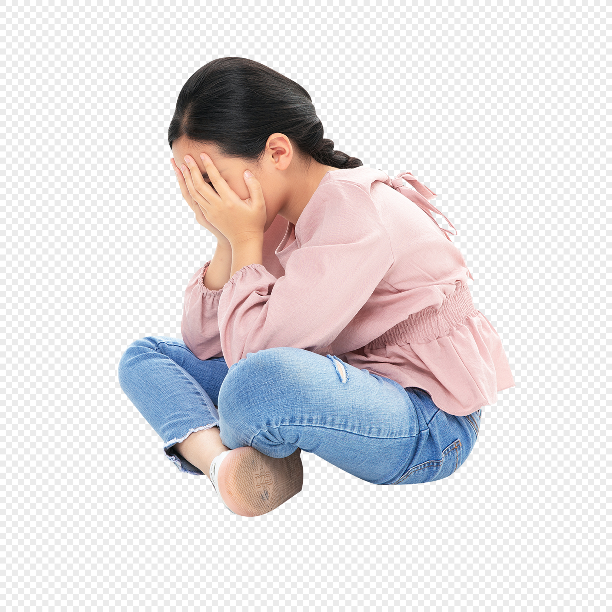 Girl Sad - Imagens Para Botar No Discord, HD Png Download -  699x685(#502675) - PngFind