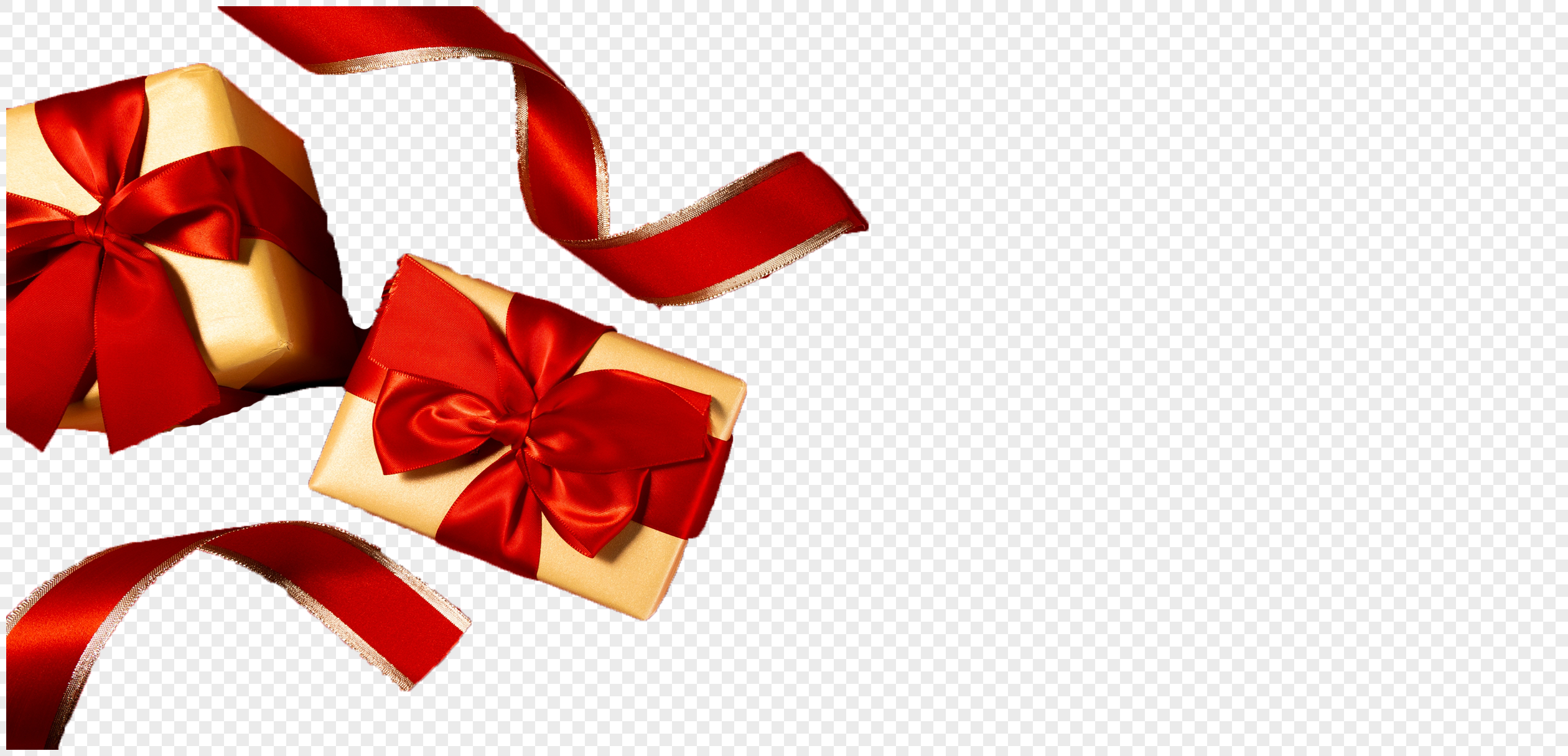 Gift card with ribbon and satin red bow on tranparent background PNG.png -  Similar PNG