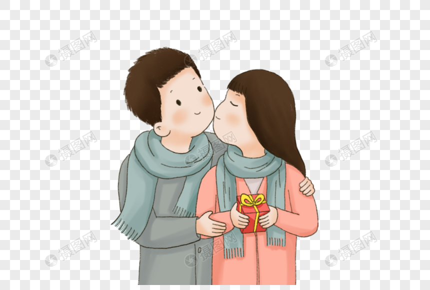 Couple Giving Presents For Valentines Day Png Image Psd File Free Download Lovepik