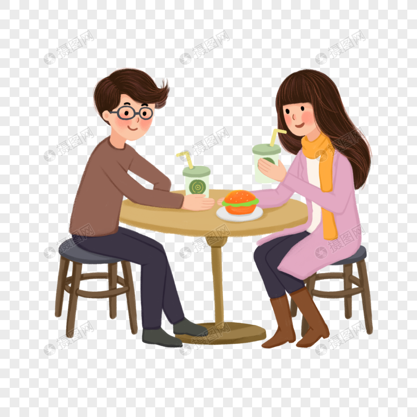 Couple On A Date PNG Transparent Background And Clipart Image For Free  Download - Lovepik | 401668200