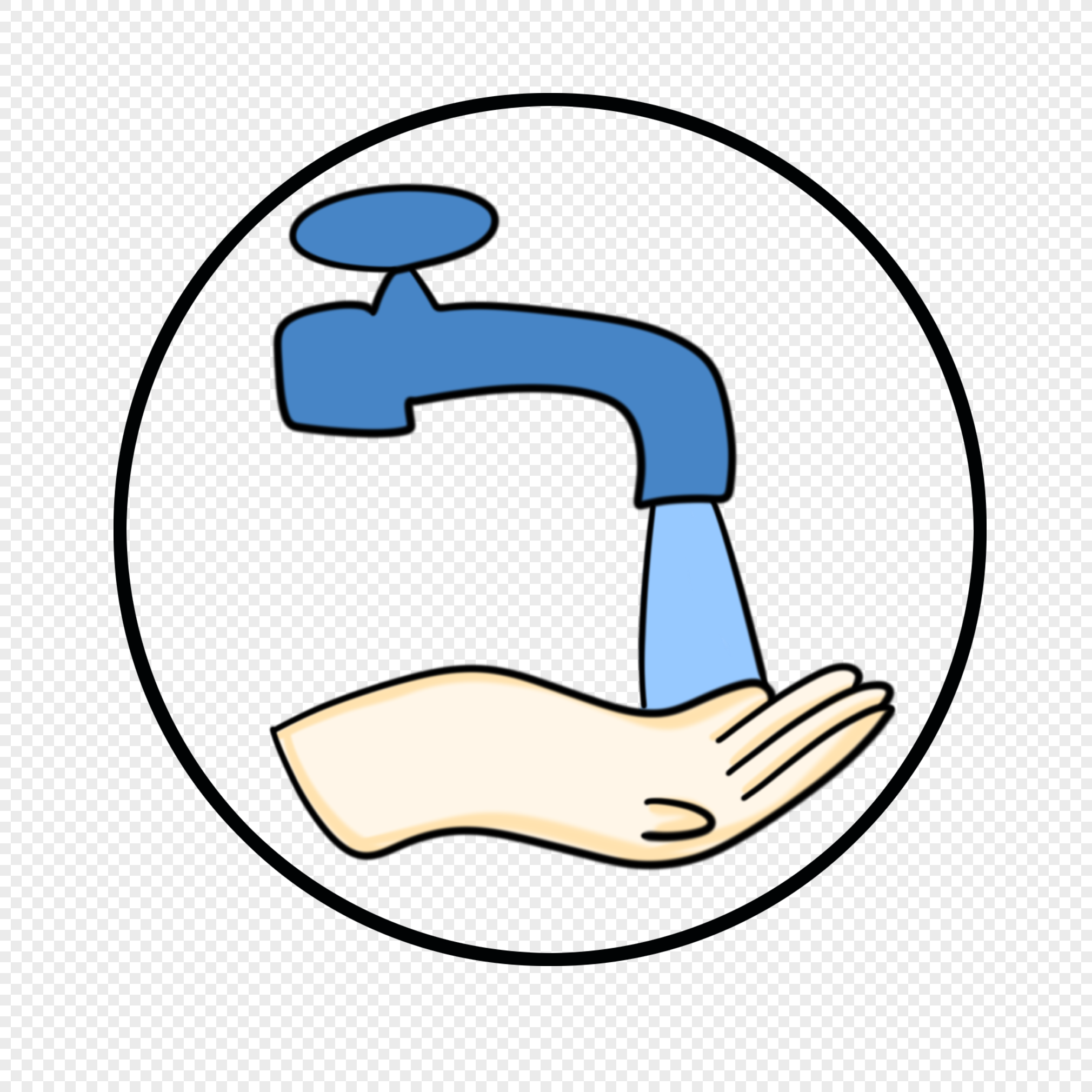 Знак мытья рук для детей