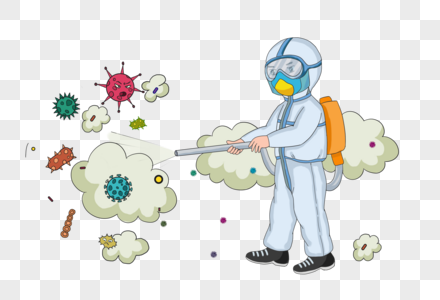 Disinfeksi Dan Pencegahan Coronavirus  Baru PNG grafik 