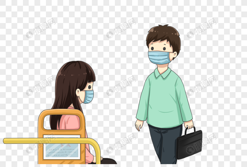 People Wearing Masks On The Bus PNG Free Download And Clipart Image For ...