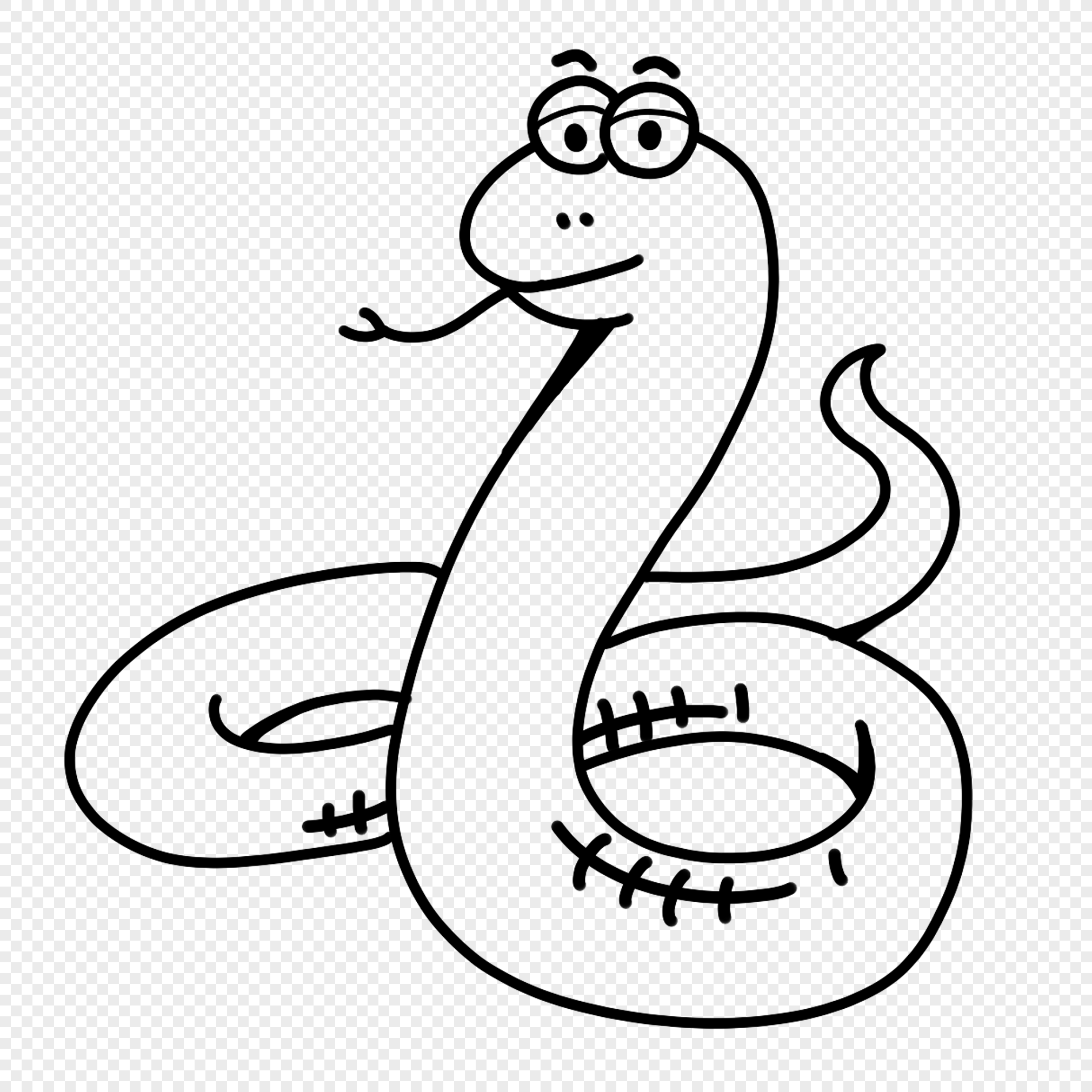 Intertwined Snake Drawing High-Res Vector Graphic - Getty Images