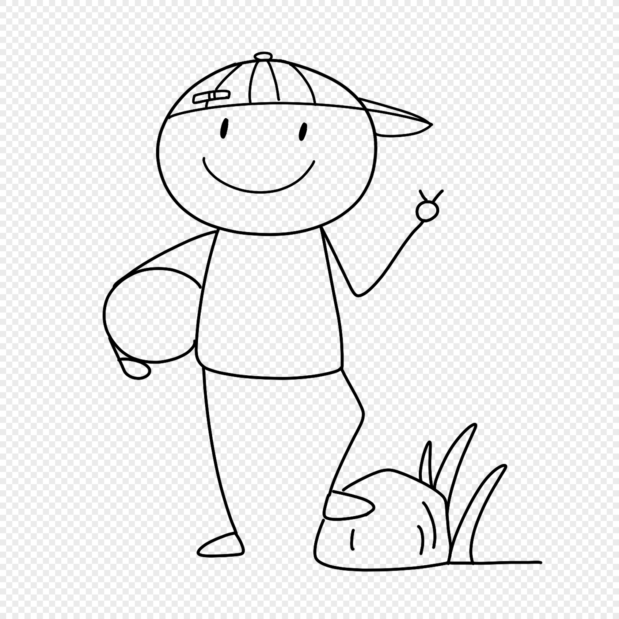 Kid Stick Figure PNG Images With Transparent Background