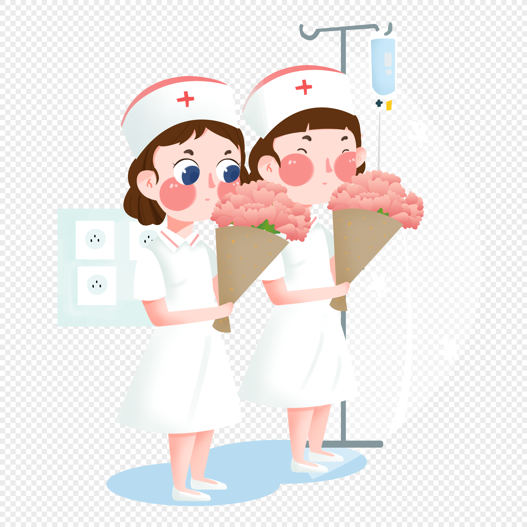 Две медсестры иллюстрации для детей
