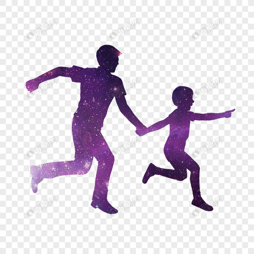 Parent Child Silhouette Running Father And Son Png Image Psd File Free Download Lovepik