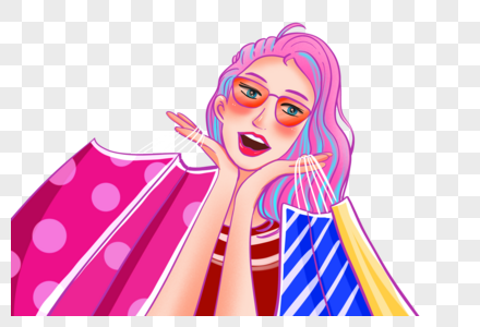 girls with shopping bags png images with transparent background free download on lovepik com lovepik