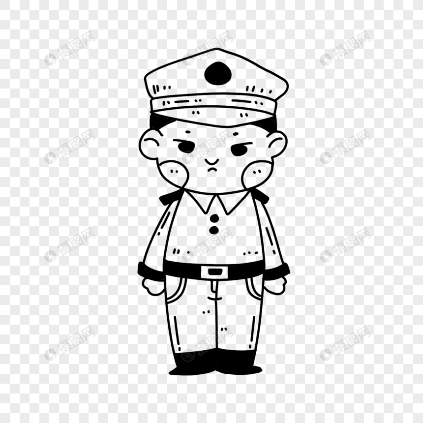 Gambar Polis Hitam Putih / Gambar kartun islami hitam putih top gambar