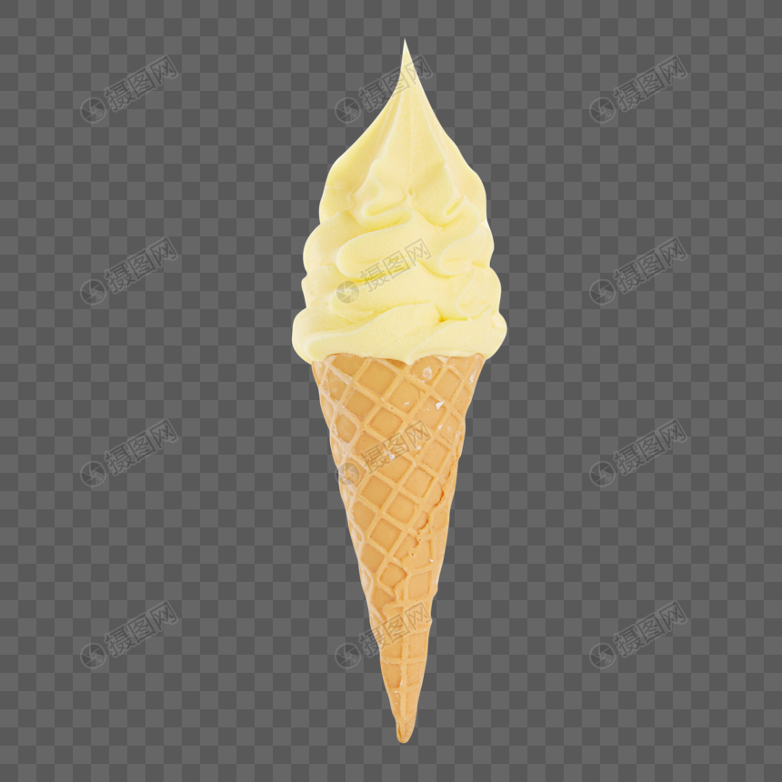 Mango Cream Ice Cream Cone Png Image Picture Free Download Lovepik Com