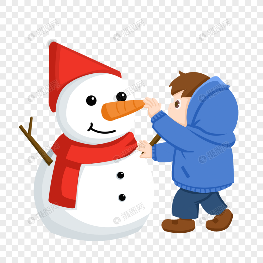 Winter Snowing Kids Making A Snowman Cartoon PNG Free Download And Clipart  Image For Free Download - Lovepik | 401869543