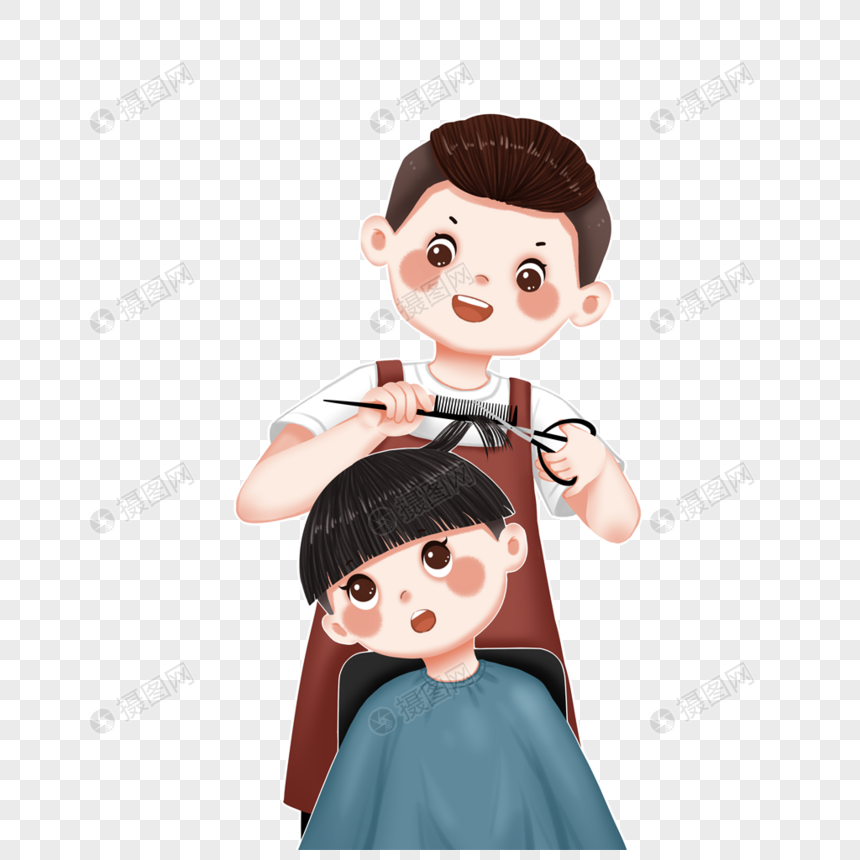 Little Boy Cutting Hair PNG Free Download And Clipart Image For Free  Download - Lovepik | 401904233