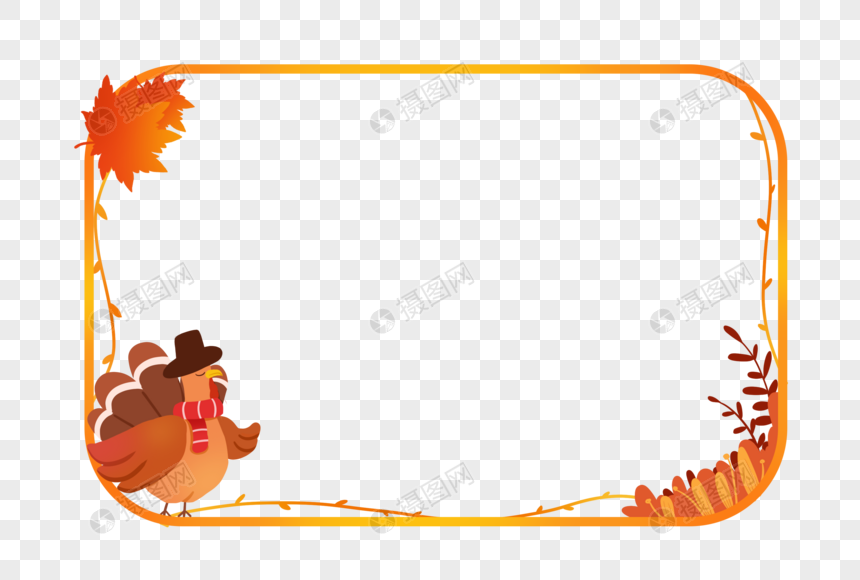 thanksgiving turkey border