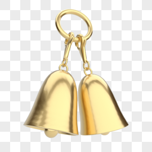 Christmas and new year pendant bell png