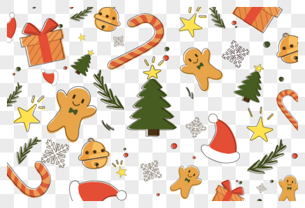 Christmas background material png