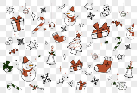 Christmas background material png