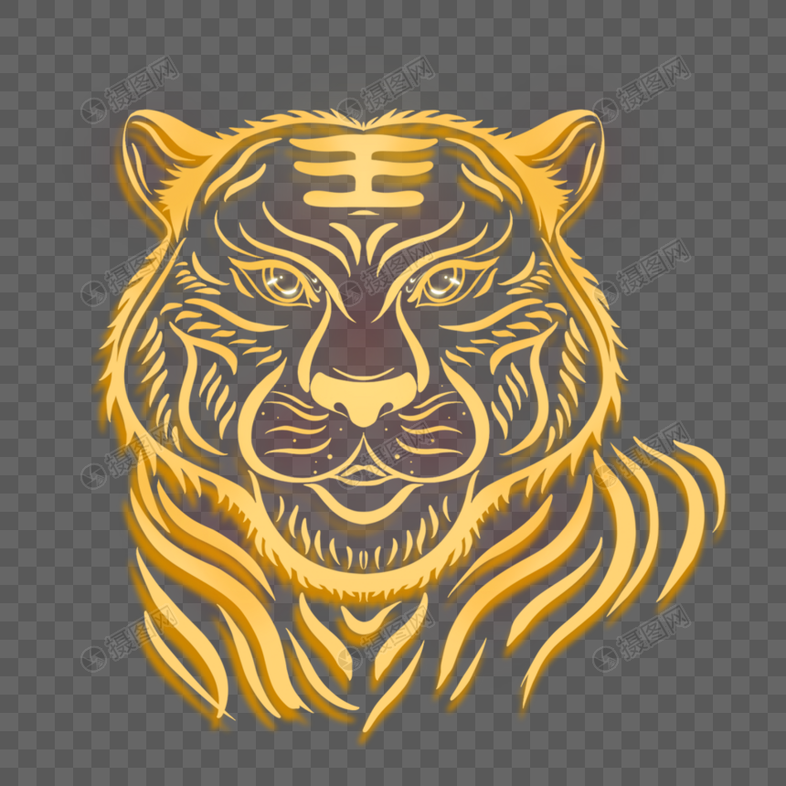 O Tigre De Ouro PNG , Vector Png, Caça Níqueis, Borda Dourada Imagem PNG e  PSD Para Download Gratuito