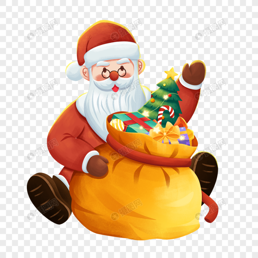 Cadeau De Noël Père Noël PNG , La Veille De Noël, Illustration, Noël  Fichier PNG et PSD pour le téléchargement libre