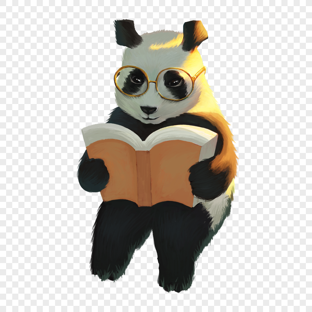 Panda Reading Book Images, HD Pictures For Free Vectors Download