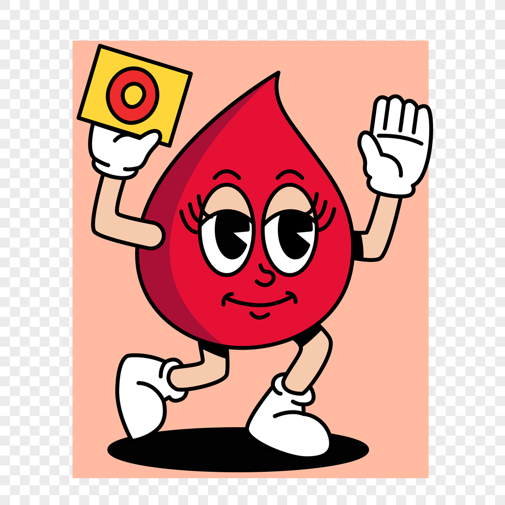 blood type o cartoon