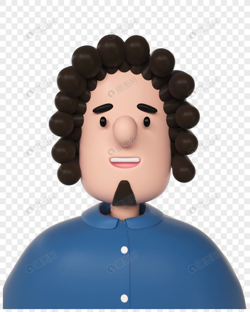 caricature body male clipart