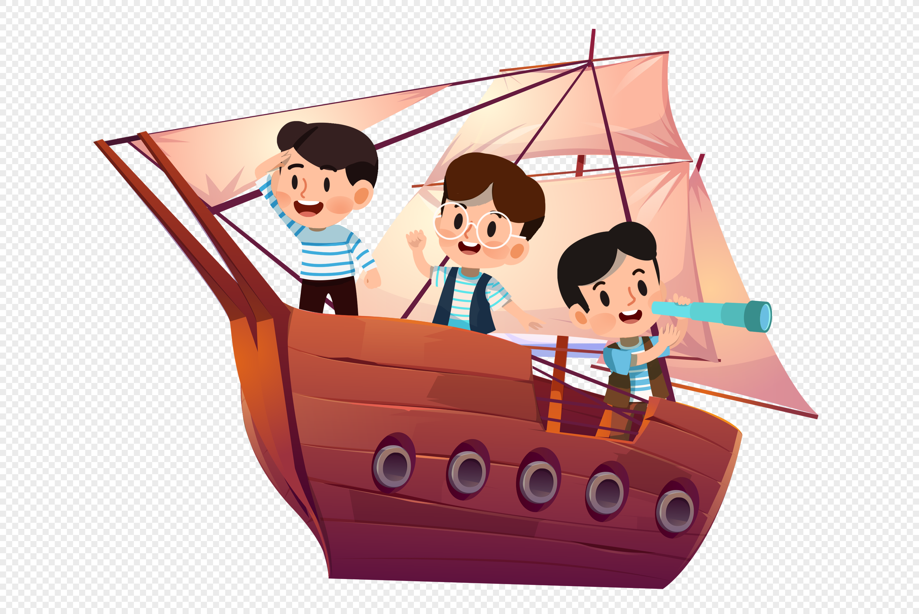 Children take sailing boats, childlike, children, take png white transparent