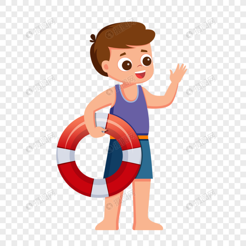 The Boy Holding The Swimming Ring PNG Picture And Clipart Image For ...