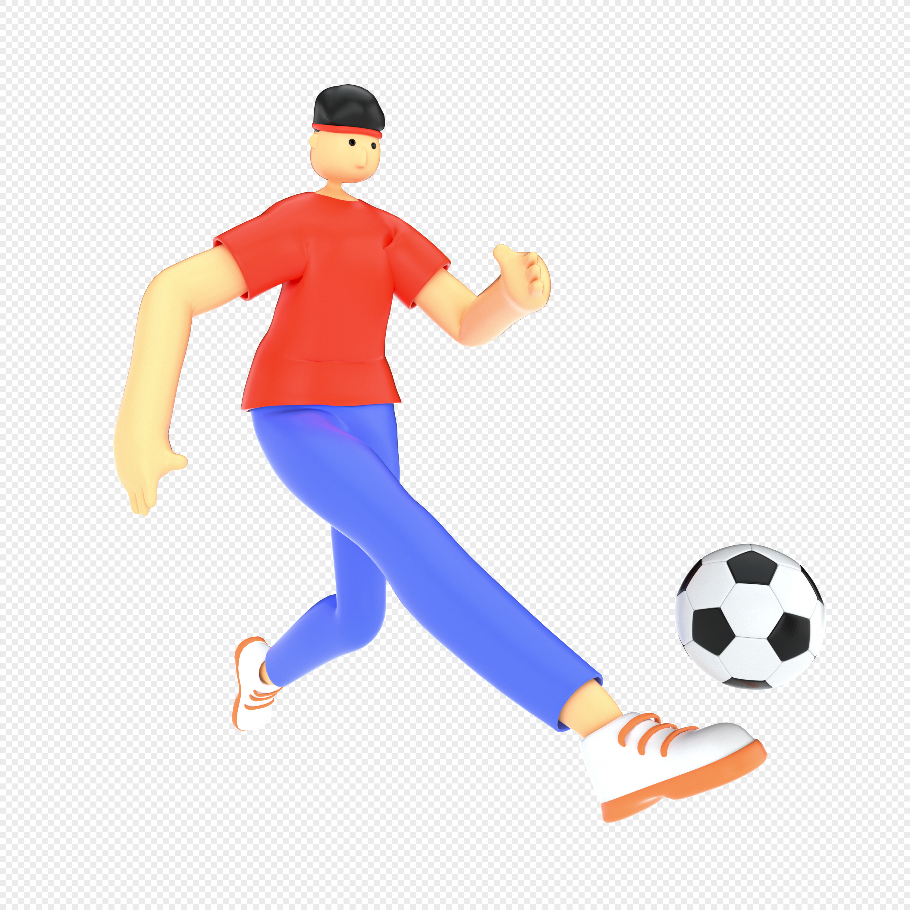 Kicking Football PNG Images With Transparent Background | Free Download On  Lovepik