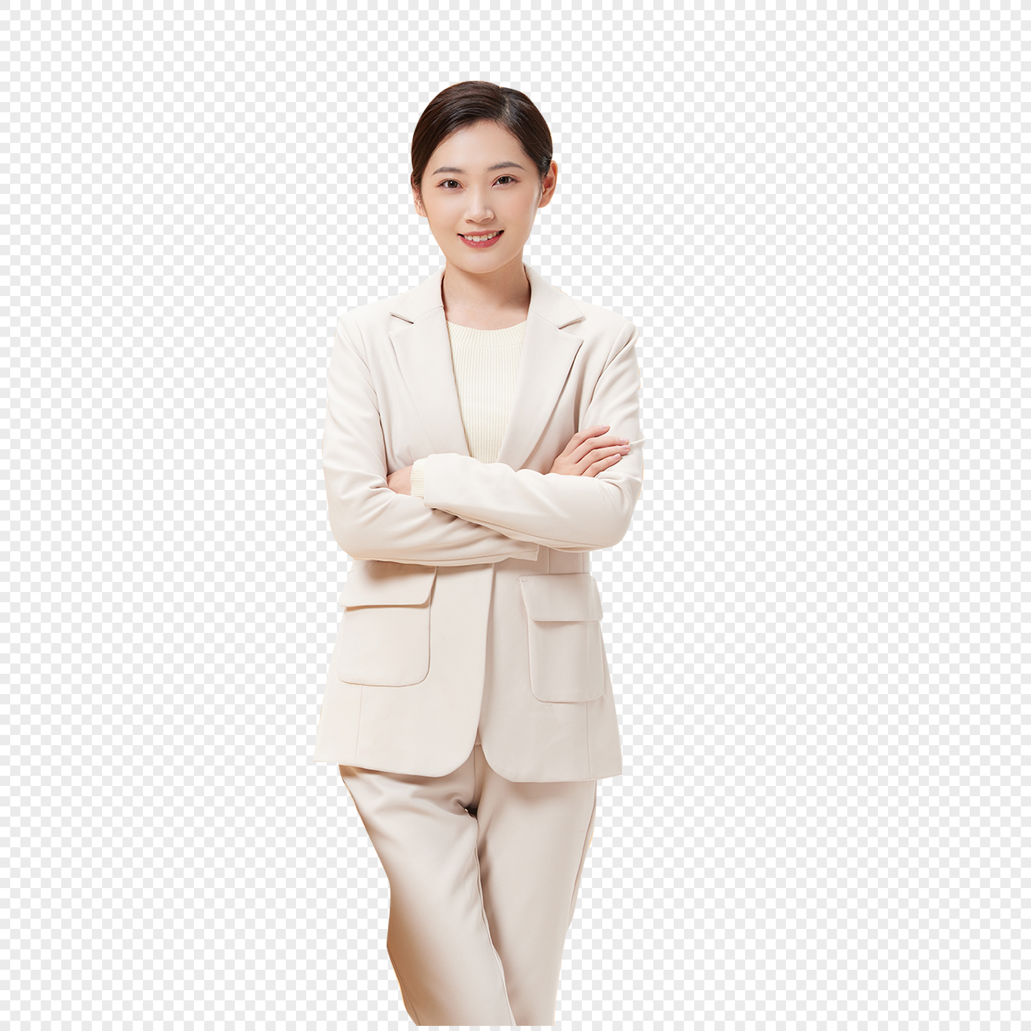 Woman formal dress avatar transparent