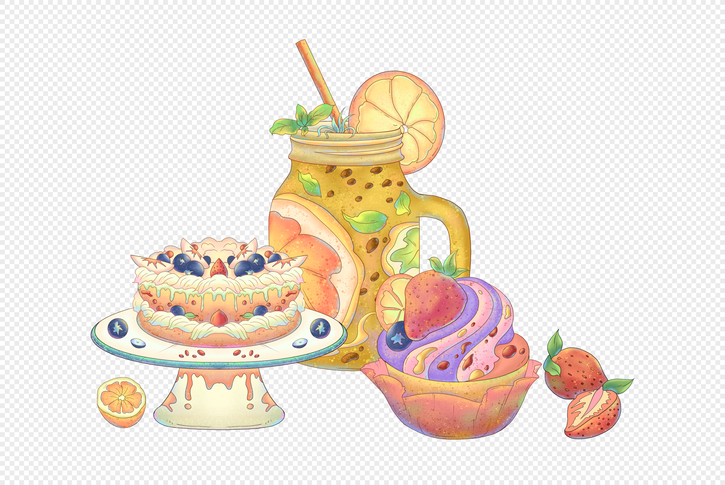 snack cake clip art
