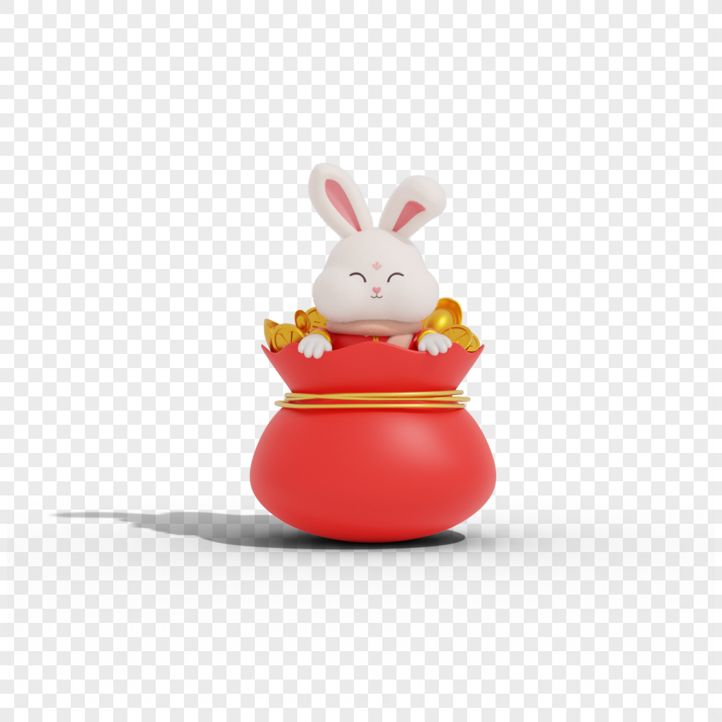 Year Of The Rabbit Lucky Bag Free PNG And Clipart Image For Free