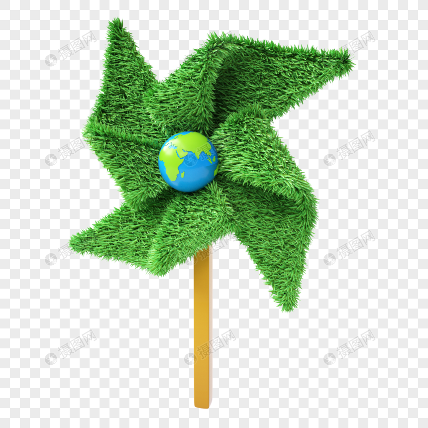 Elementos Del Modelo De Tema De Protección Del Medio Ambiente De La Tierra  Del Molino De Viento Verde Tridimensional 3d PNG Imágenes Gratis - Lovepik