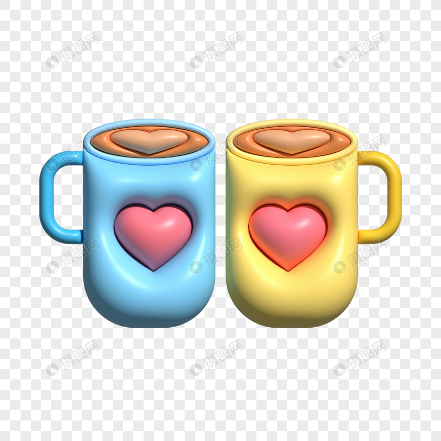 Tazza Gonfiabile Per Gli Amanti Del Cappuccino Di San Valentino AI Immagine  Gratis, Grafica download su Lovepik