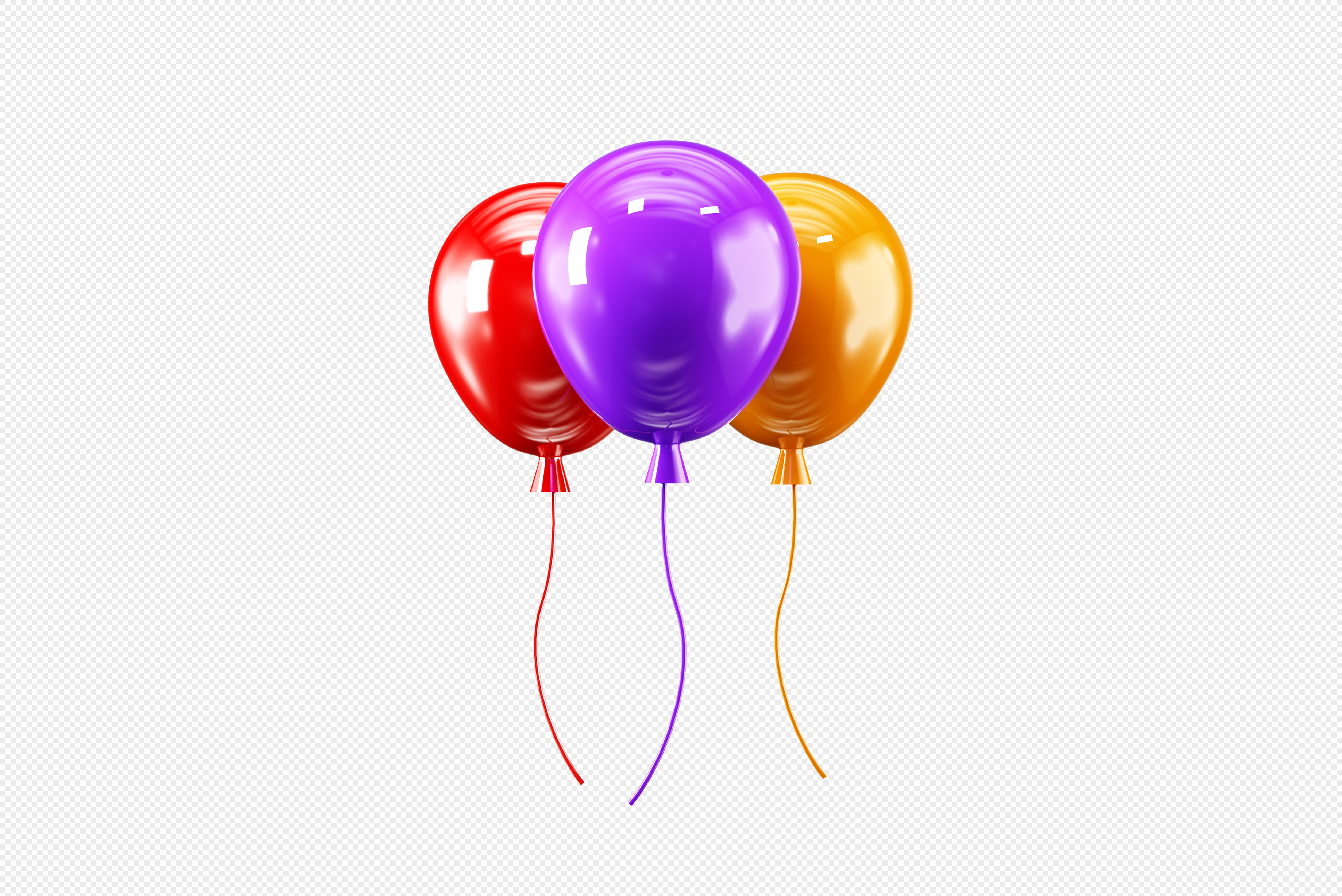 2024 New Year Balloons PNG Transparent Images Free Download, Vector Files