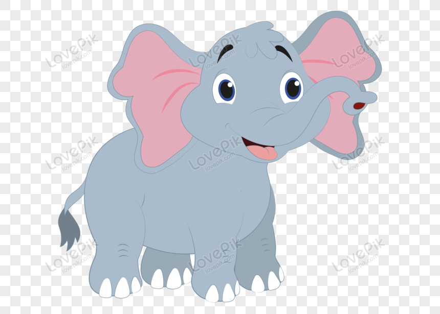 Vector De Dibujos Animados Elefante PNG Imágenes Gratis - Lovepik