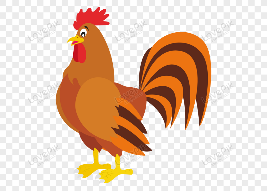 Cartoon Vector Rooster PNG Image Free Download And Clipart Image For Free  Download - Lovepik | 450003641