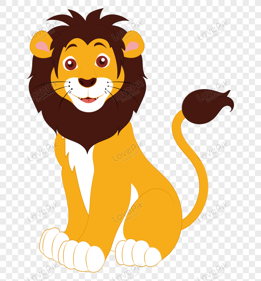 Cartoon Vector Lion PNG White Transparent And Clipart Image For Free  Download - Lovepik | 450003742