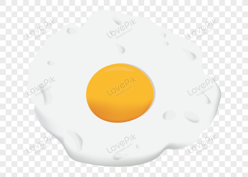 Fried egg isolated on transparent background. Top view AI Generated  27187877 PNG