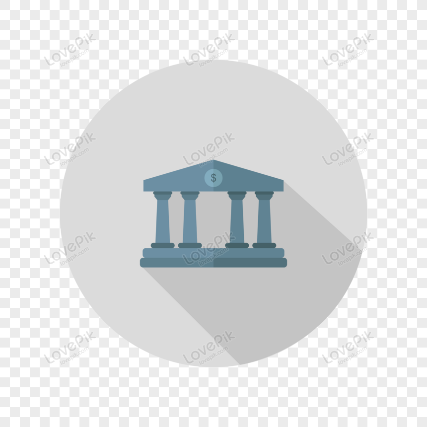 Bank Icon Illustrated In Vector, Bank Illustration, Concept, Icon PNG ...