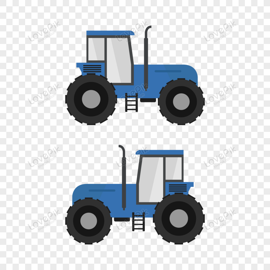ícone de desenho simples. ilustração vetorial de um trator azul para  crianças 4606142 Vetor no Vecteezy